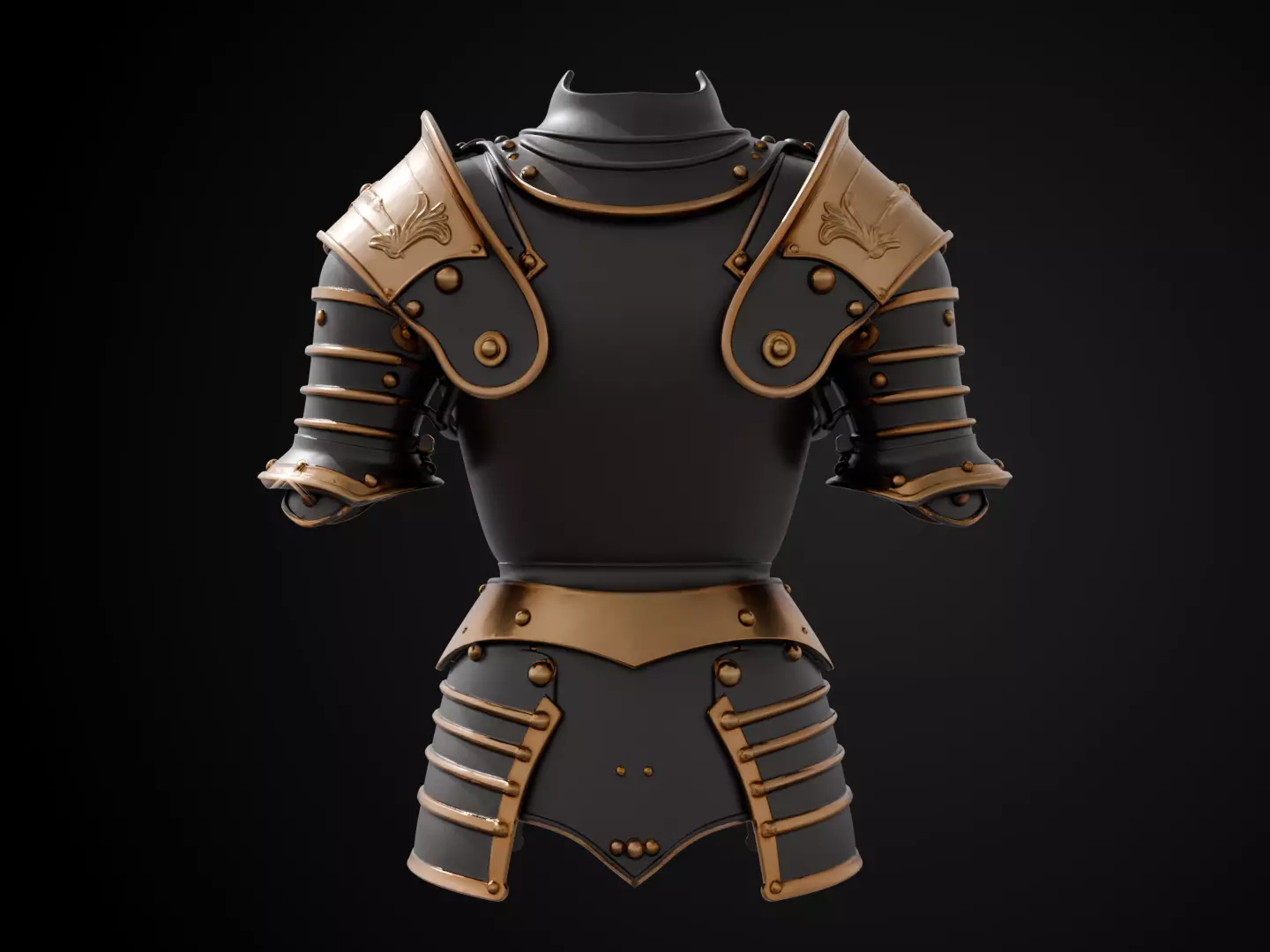 Stylized Medieval Armor - Royal Knight 3D print model_6