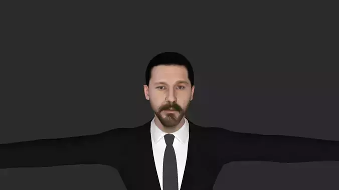 Shia LaBeouf  Hyper Realistic Full Body  Rigged 3D Character 3D model