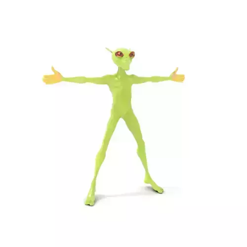 Green Alien Character model pack