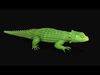 Leaf Armadillo lizard  Low-poly 3D model_2