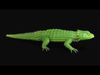 Leaf Armadillo lizard  Low-poly 3D model_3
