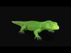Leaf Armadillo lizard  Low-poly 3D model_4