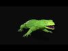 Leaf Armadillo lizard  Low-poly 3D model_6