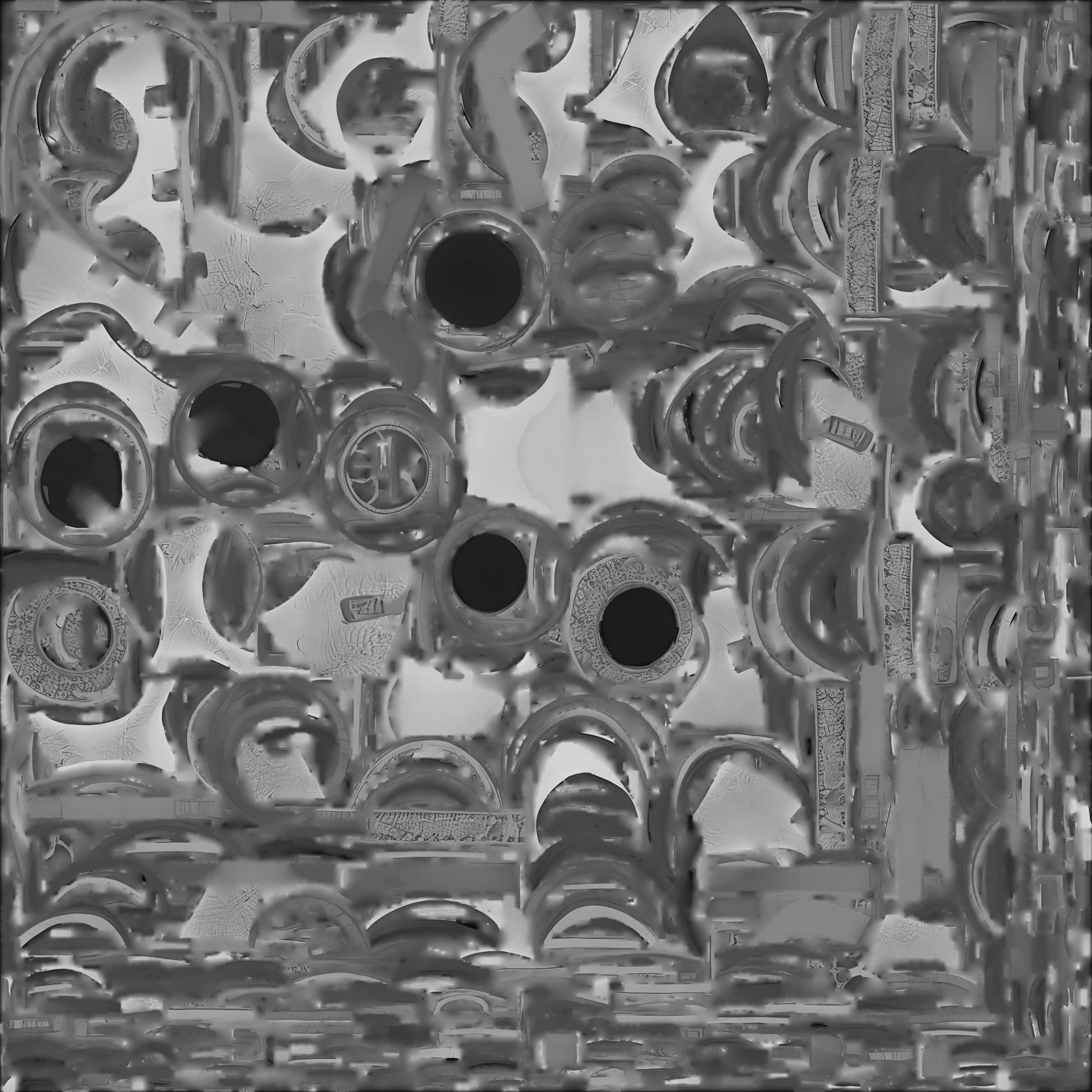 Cracked Biohazard Gas Mask 3D Model Post Apocalyptic Prop Low-poly 3D model_4