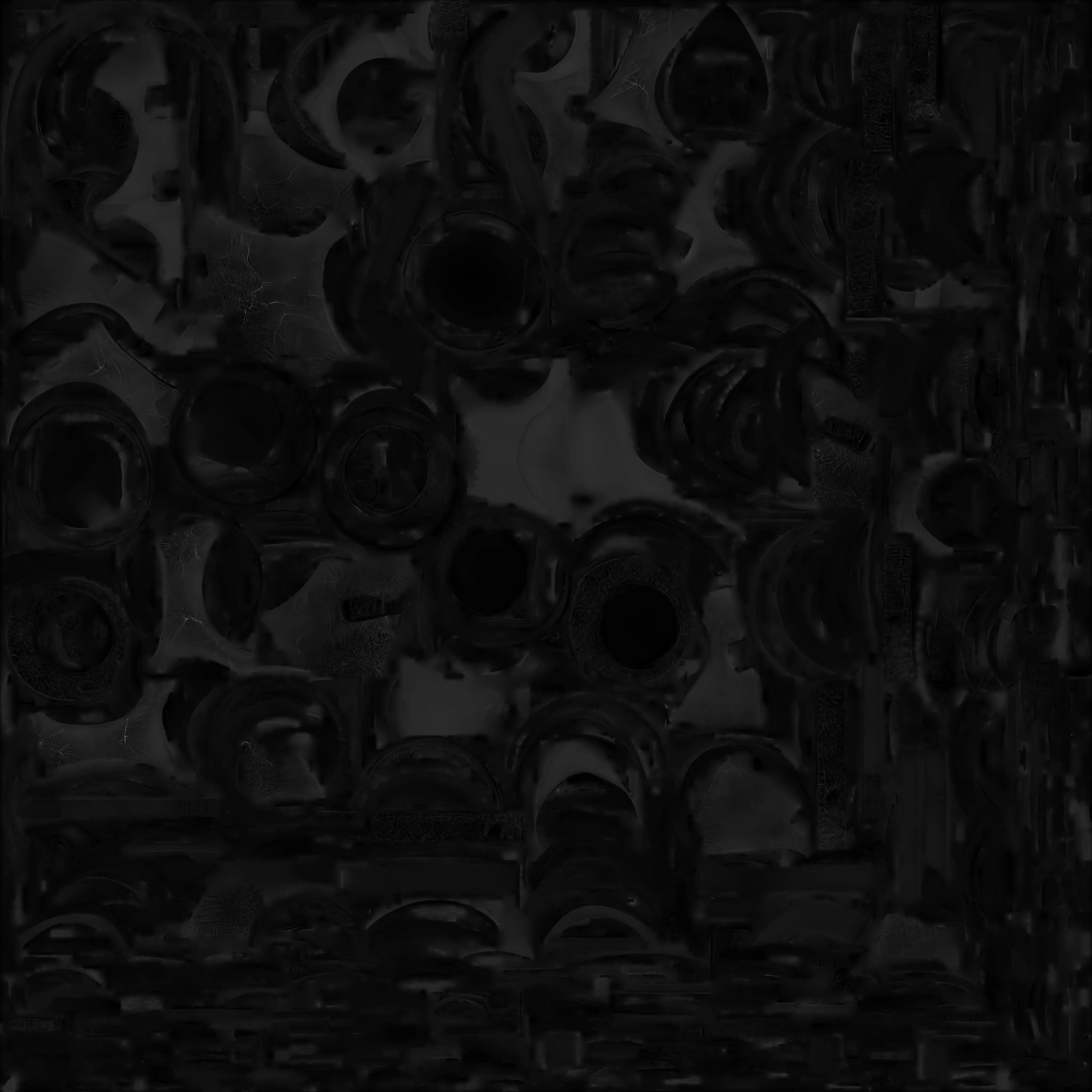 Cracked Biohazard Gas Mask 3D Model Post Apocalyptic Prop Low-poly 3D model_2