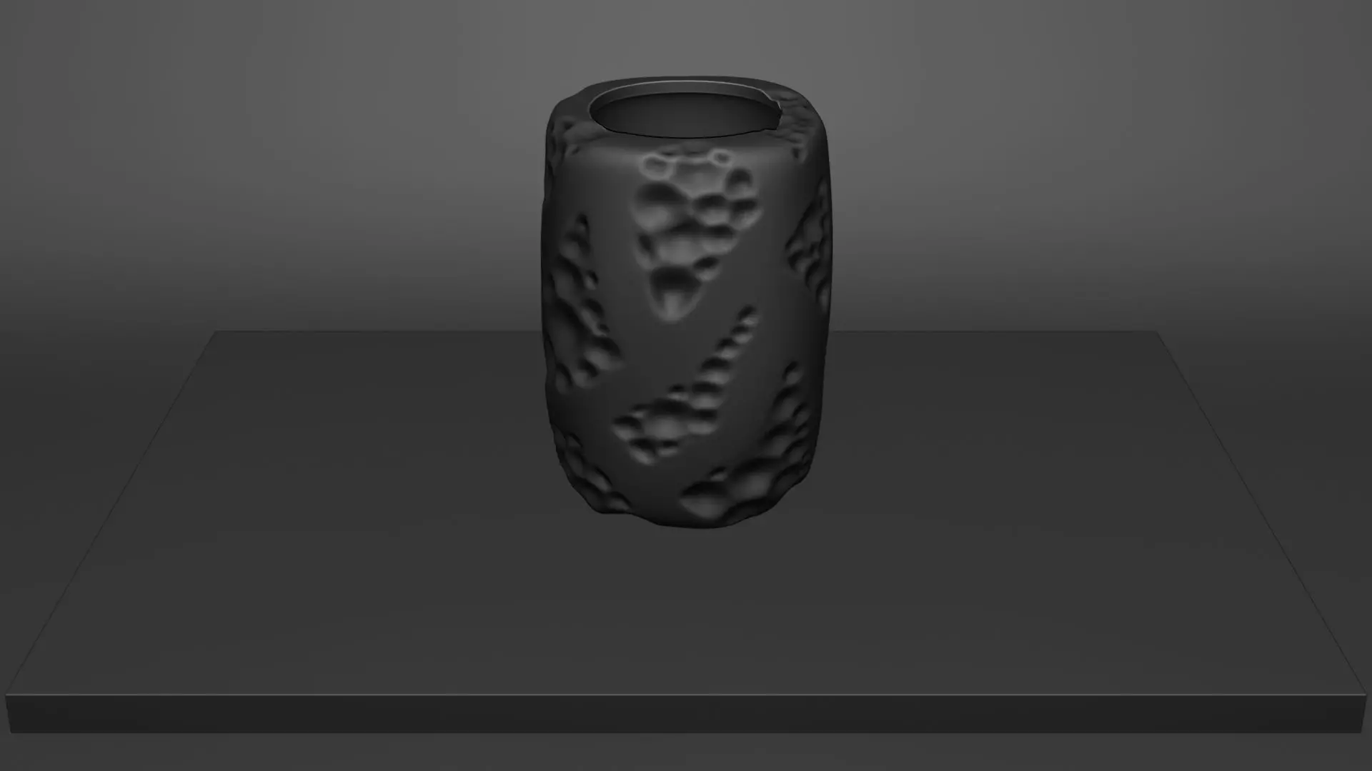 stl-Moon vase 3D print model_5