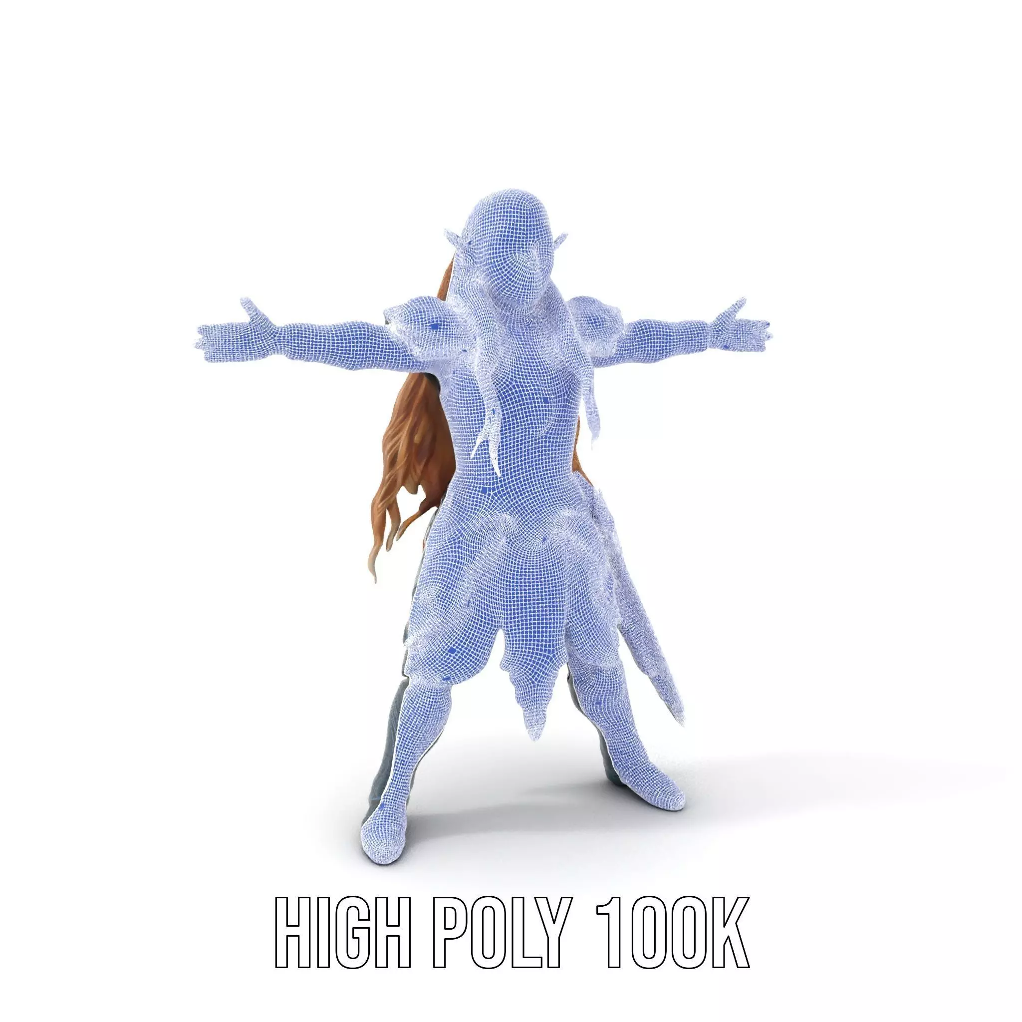 Elven Warrior Armor model pack Low-poly 3D model_5