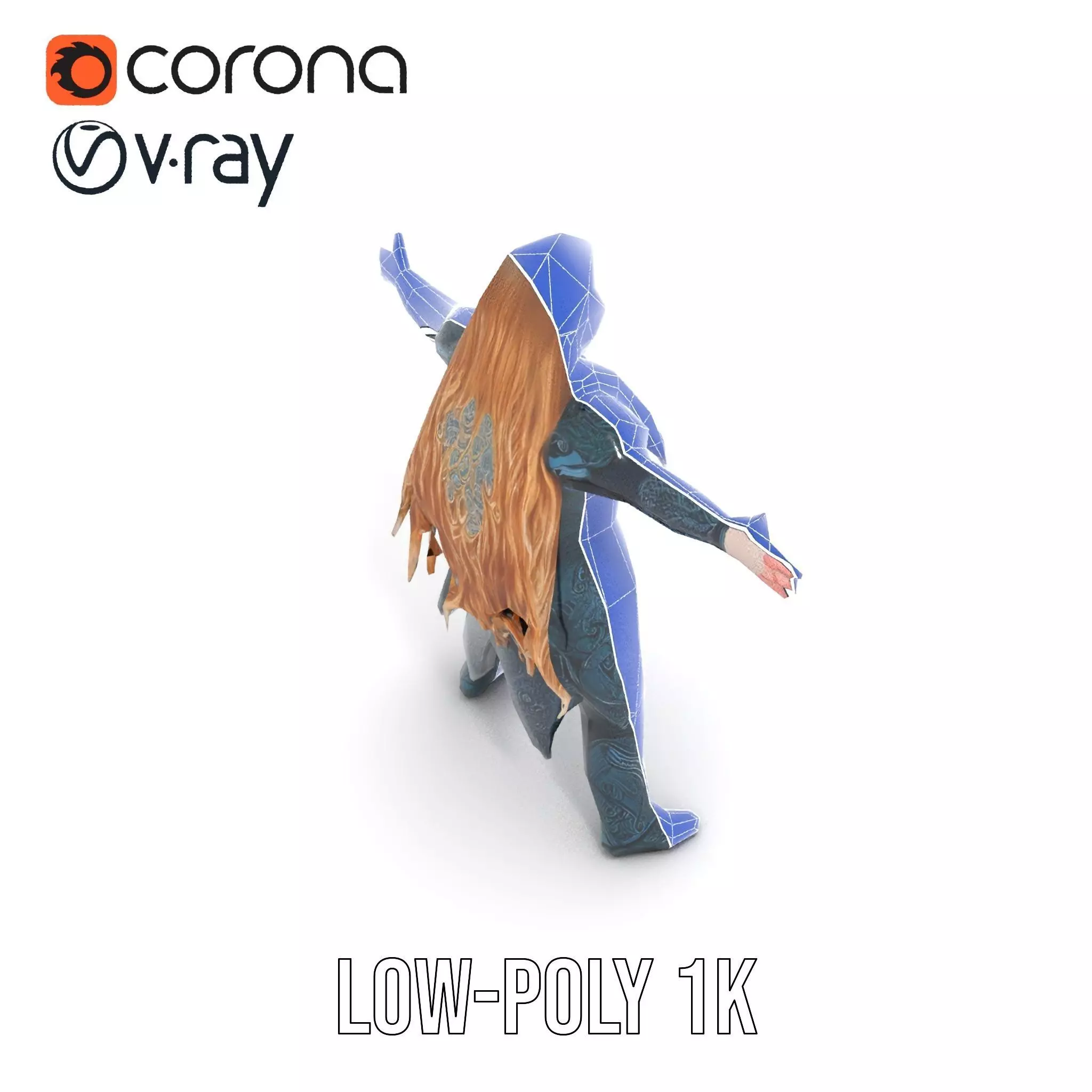 Elven Warrior Armor model pack Low-poly 3D model_32