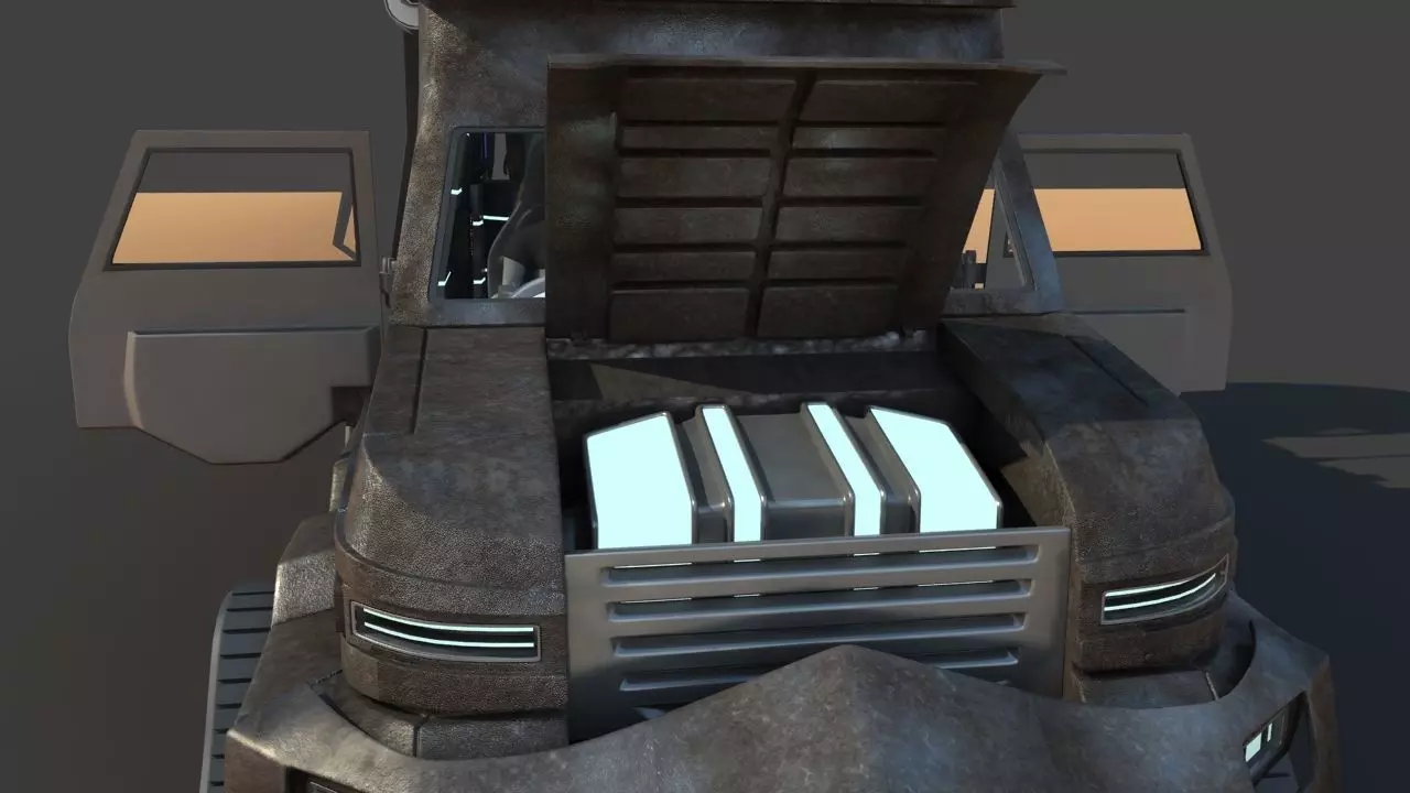 Futuristic Science Truck 3D model_61