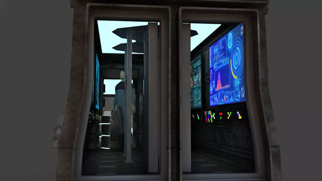 Futuristic Science Truck 3D model_42