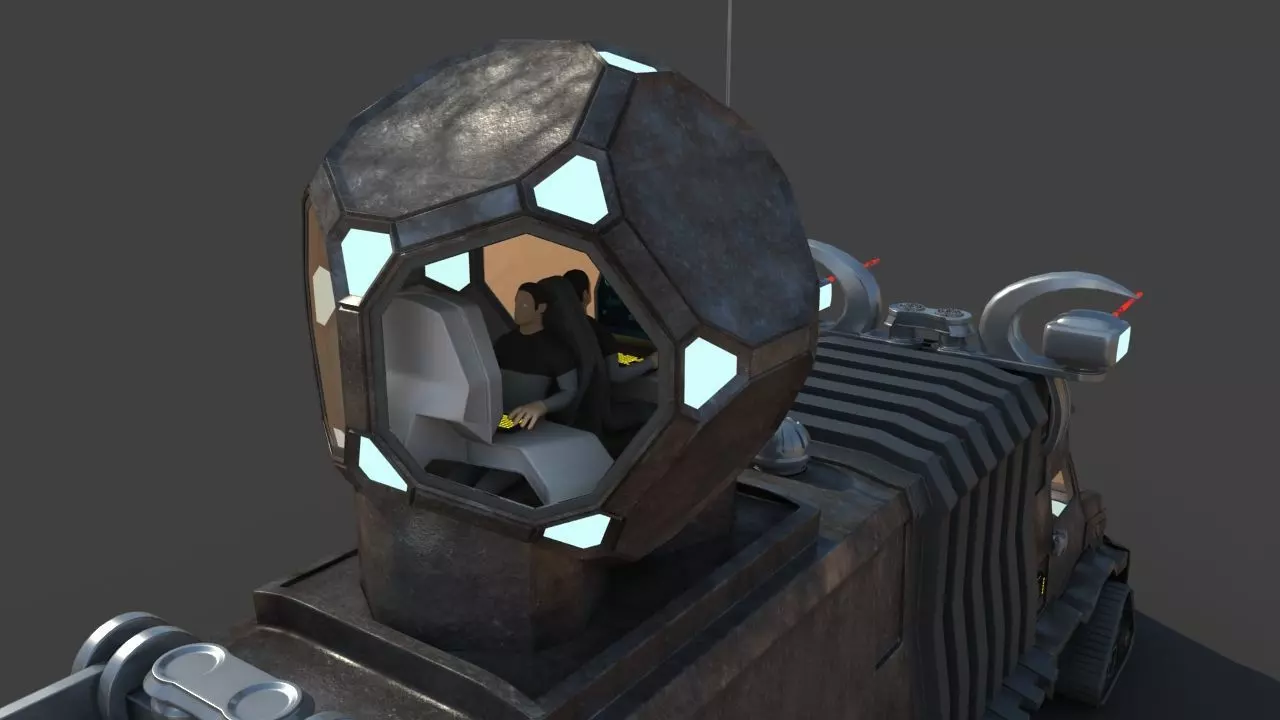 Futuristic Science Truck 3D model_58