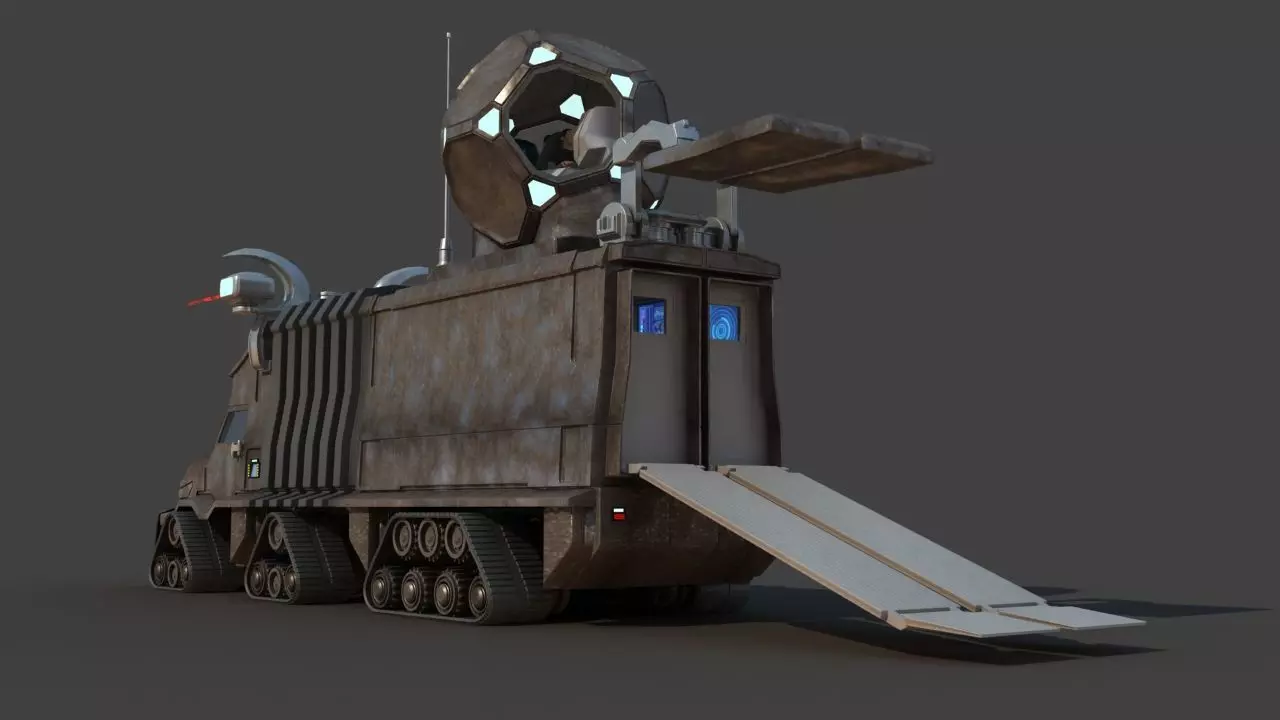 Futuristic Science Truck 3D model_31