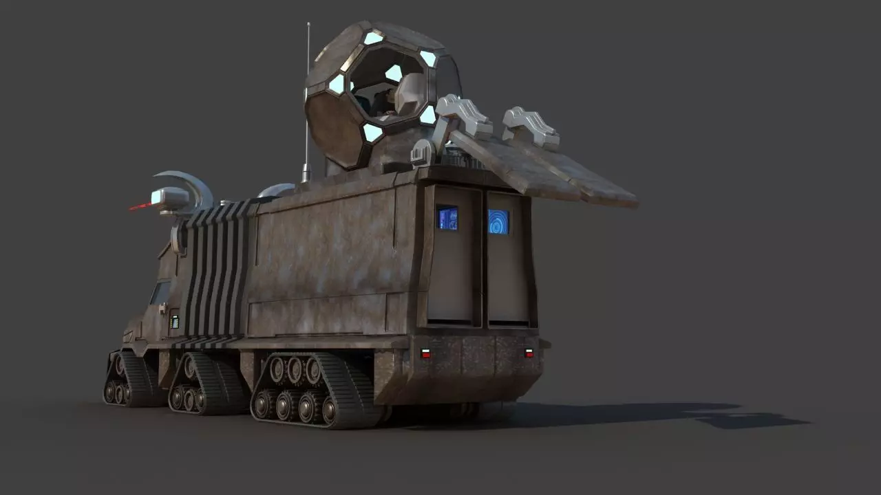 Futuristic Science Truck 3D model_19