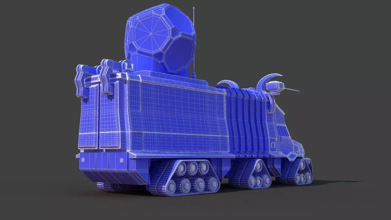 Futuristic Science Truck 3D model_64