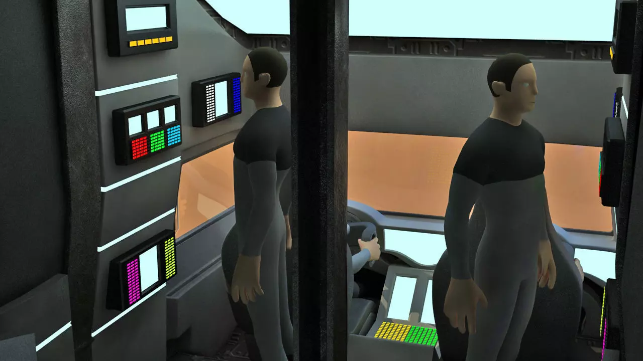 Futuristic Science Truck 3D model_45