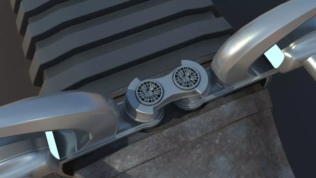 Futuristic Science Truck 3D model_60