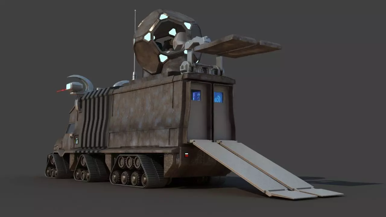 Futuristic Science Truck 3D model_32