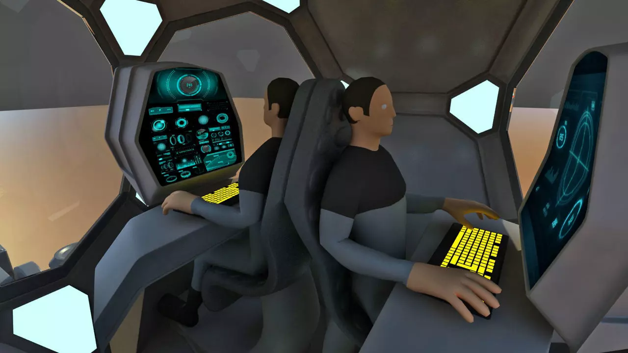 Futuristic Science Truck 3D model_57