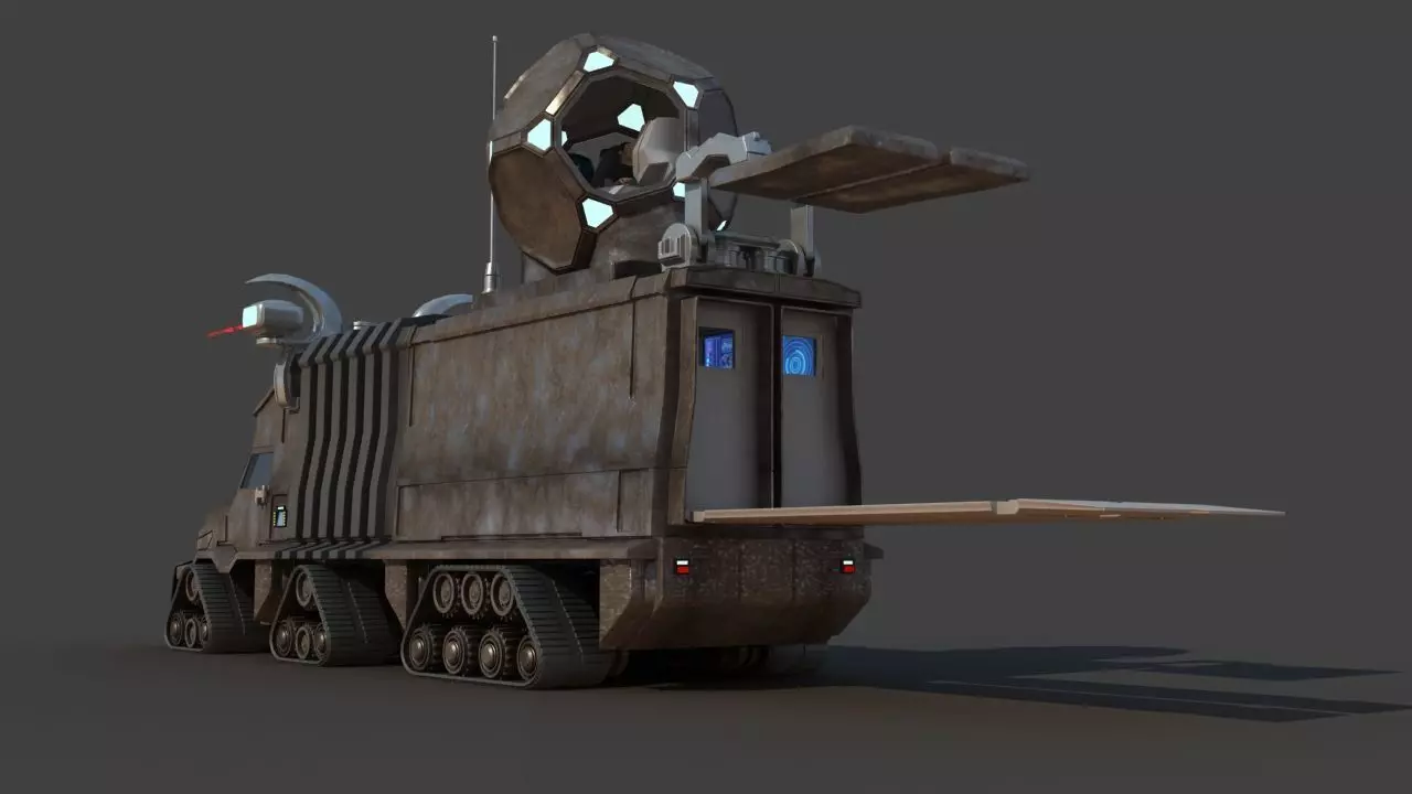 Futuristic Science Truck 3D model_26