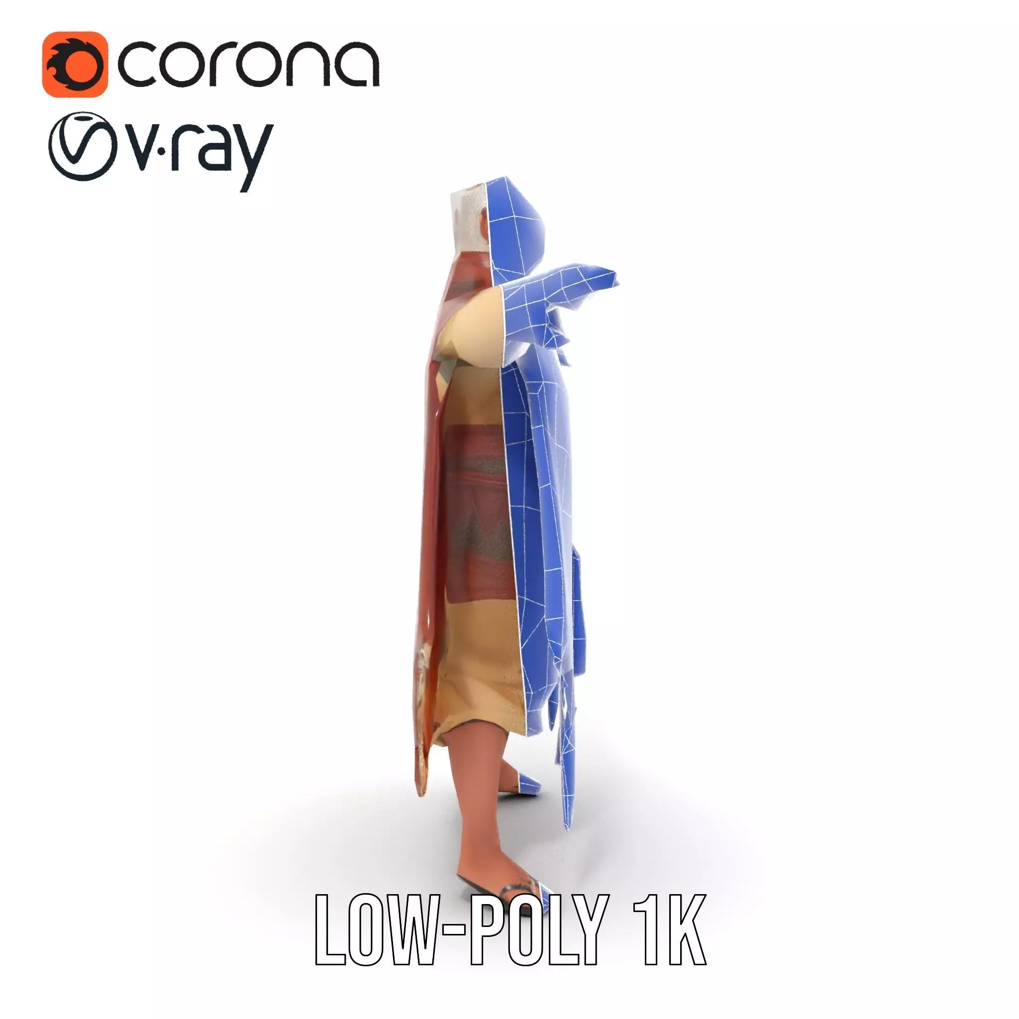 Regal Elven Elder model pack Low-poly 3D model_32