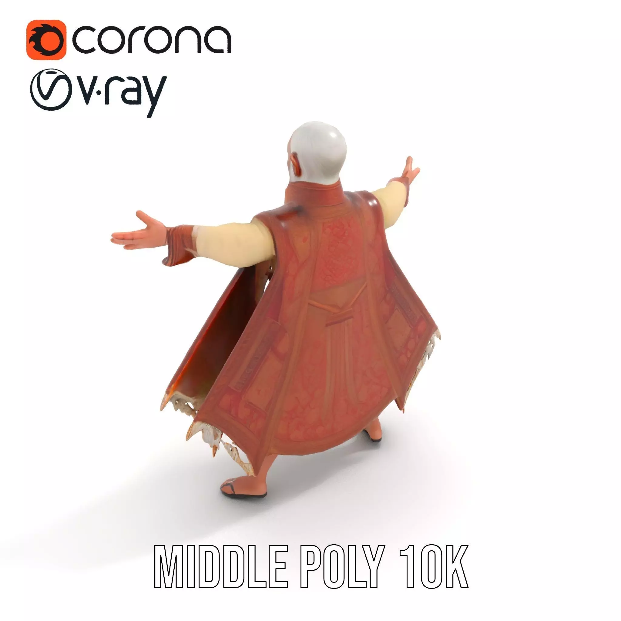 Regal Elven Elder model pack Low-poly 3D model_7