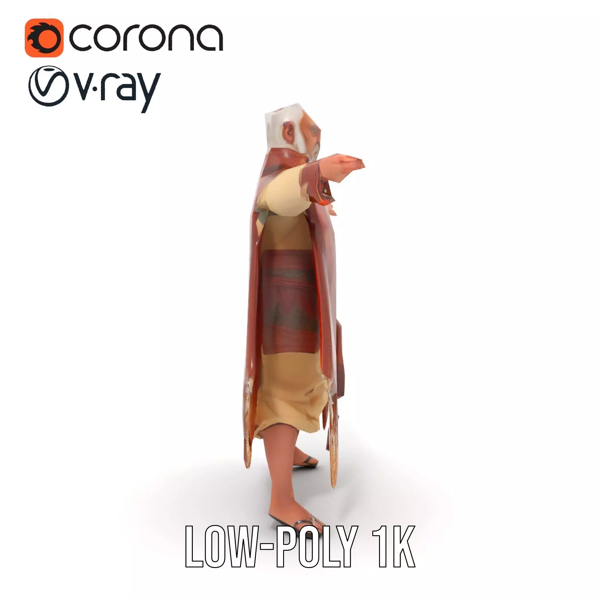 Regal Elven Elder model pack Low-poly 3D model_24