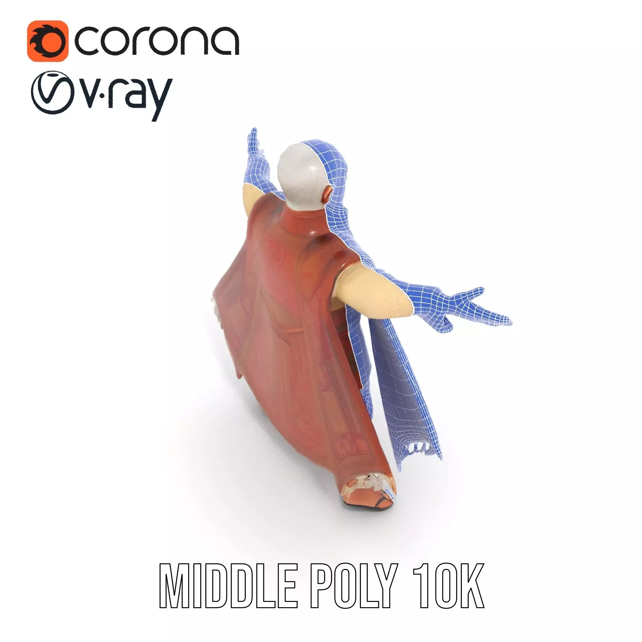 Regal Elven Elder model pack Low-poly 3D model_31