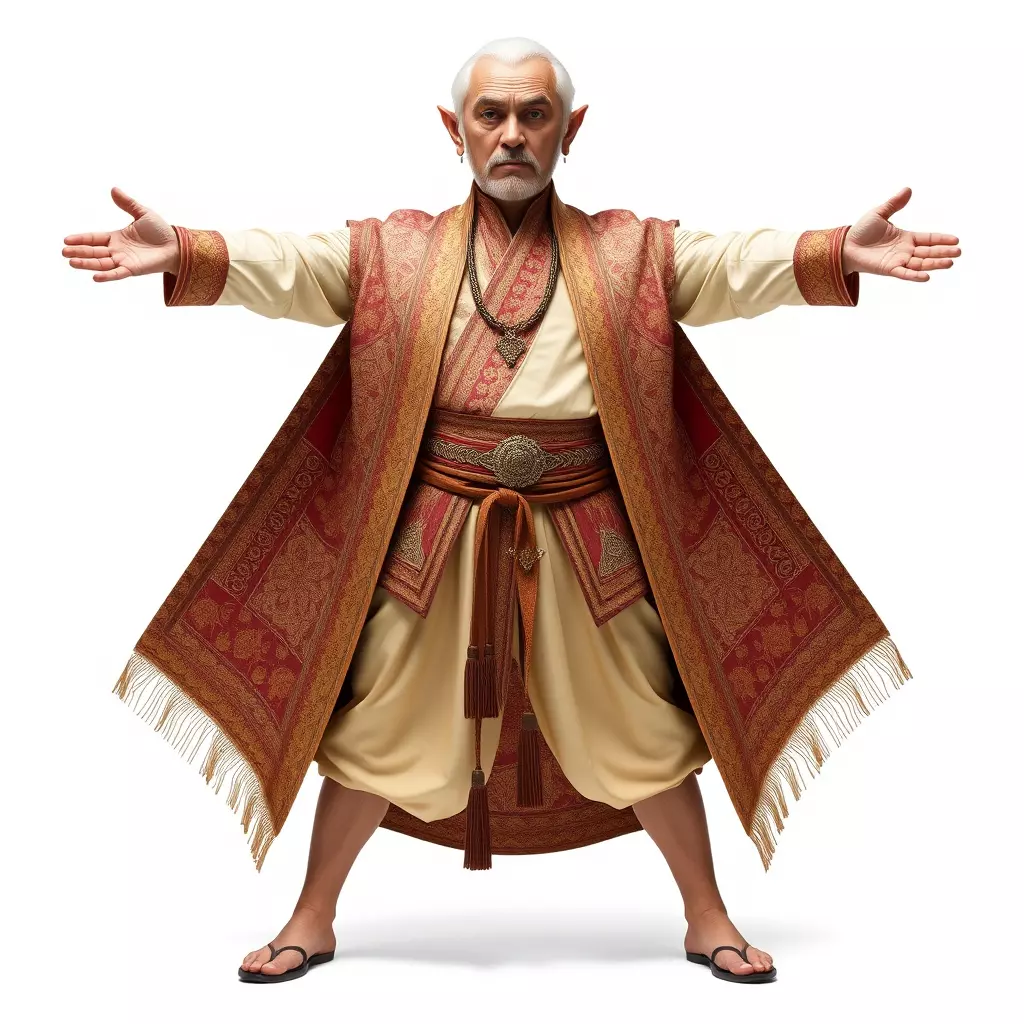 Regal Elven Elder model pack Low-poly 3D model_3