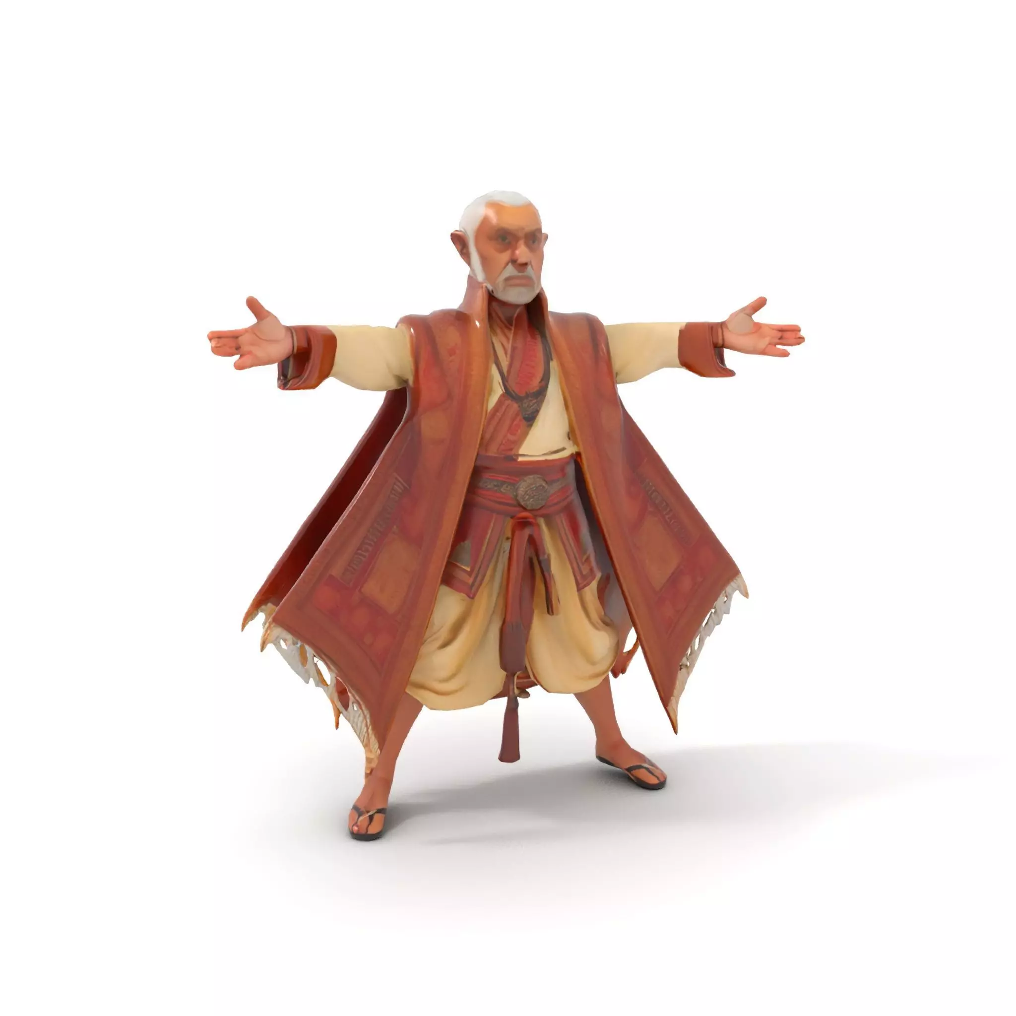 Regal Elven Elder model pack Low-poly 3D model_17