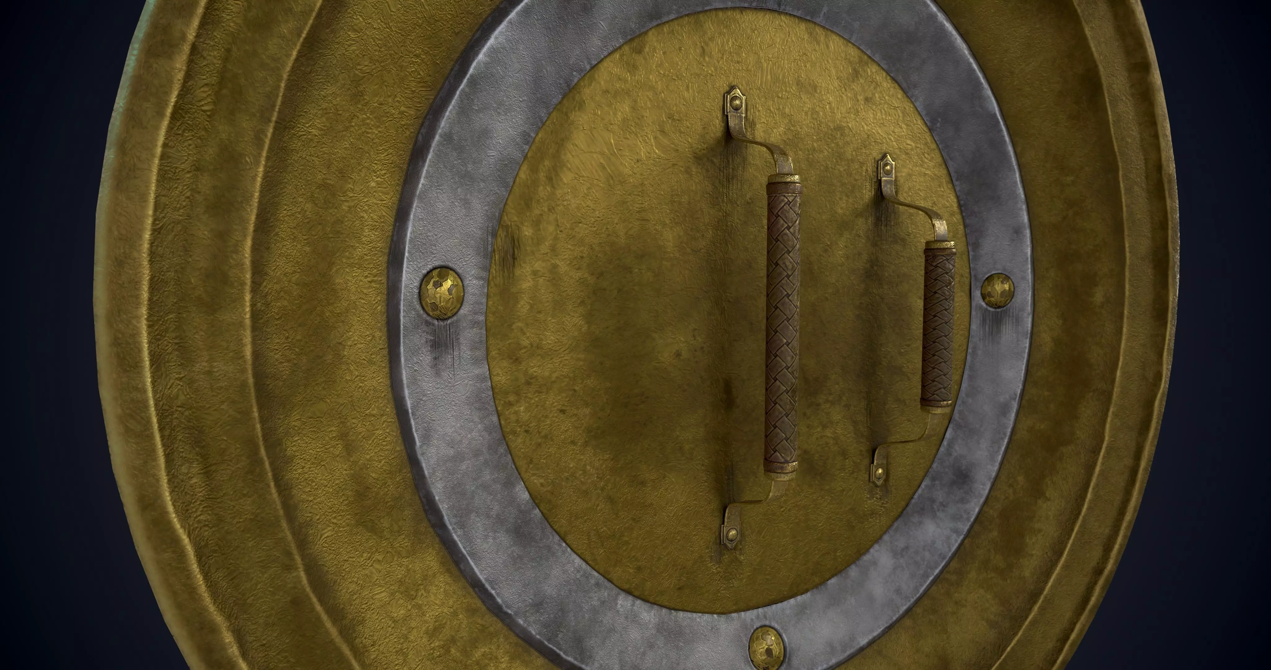 Nordic Shield with LODs- Level of Detail Low-poly 3D model_9