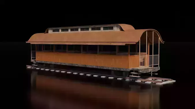 Wild West Vehicle Train Wagon Open