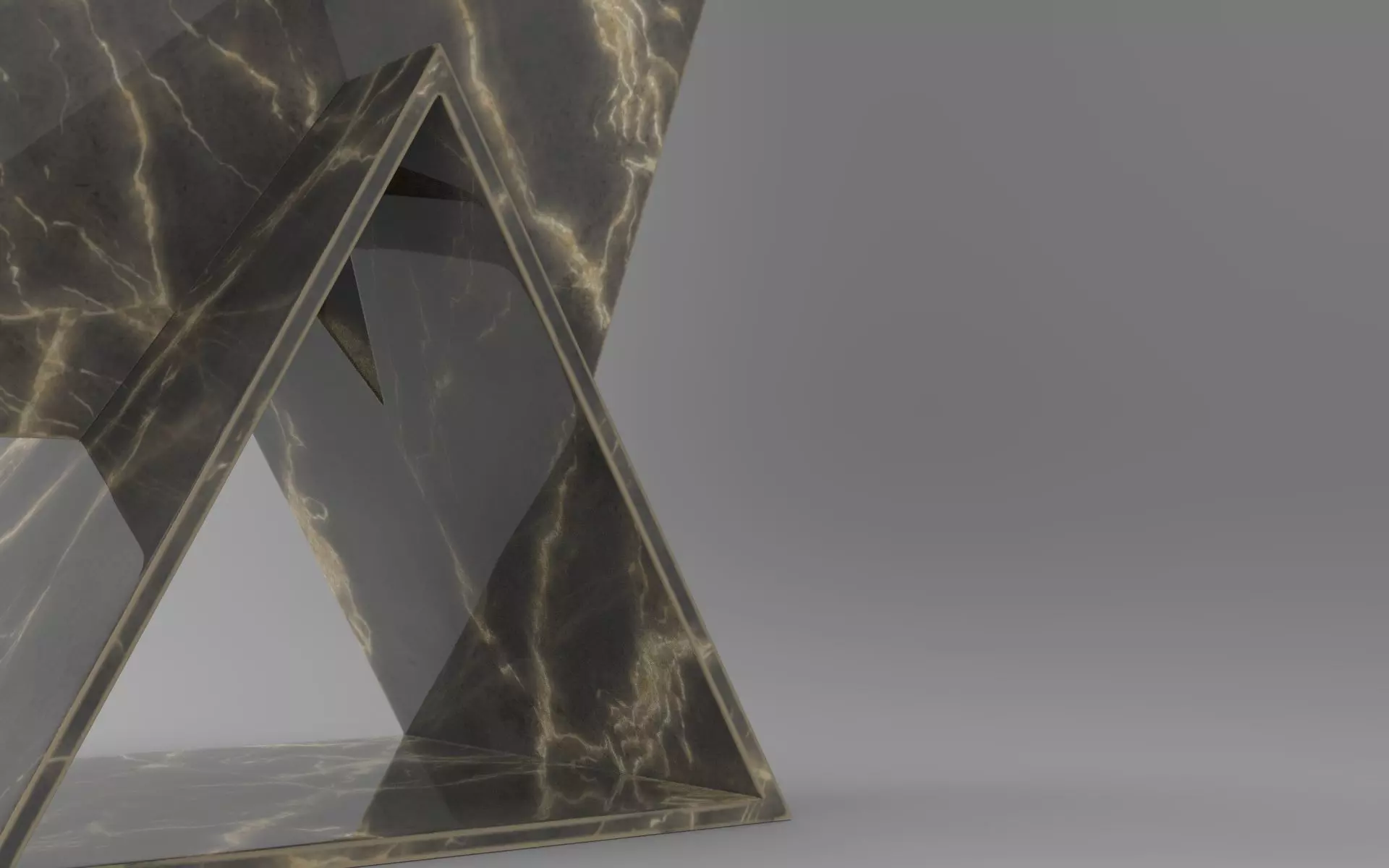 Treos Stool Low-poly 3D model_4