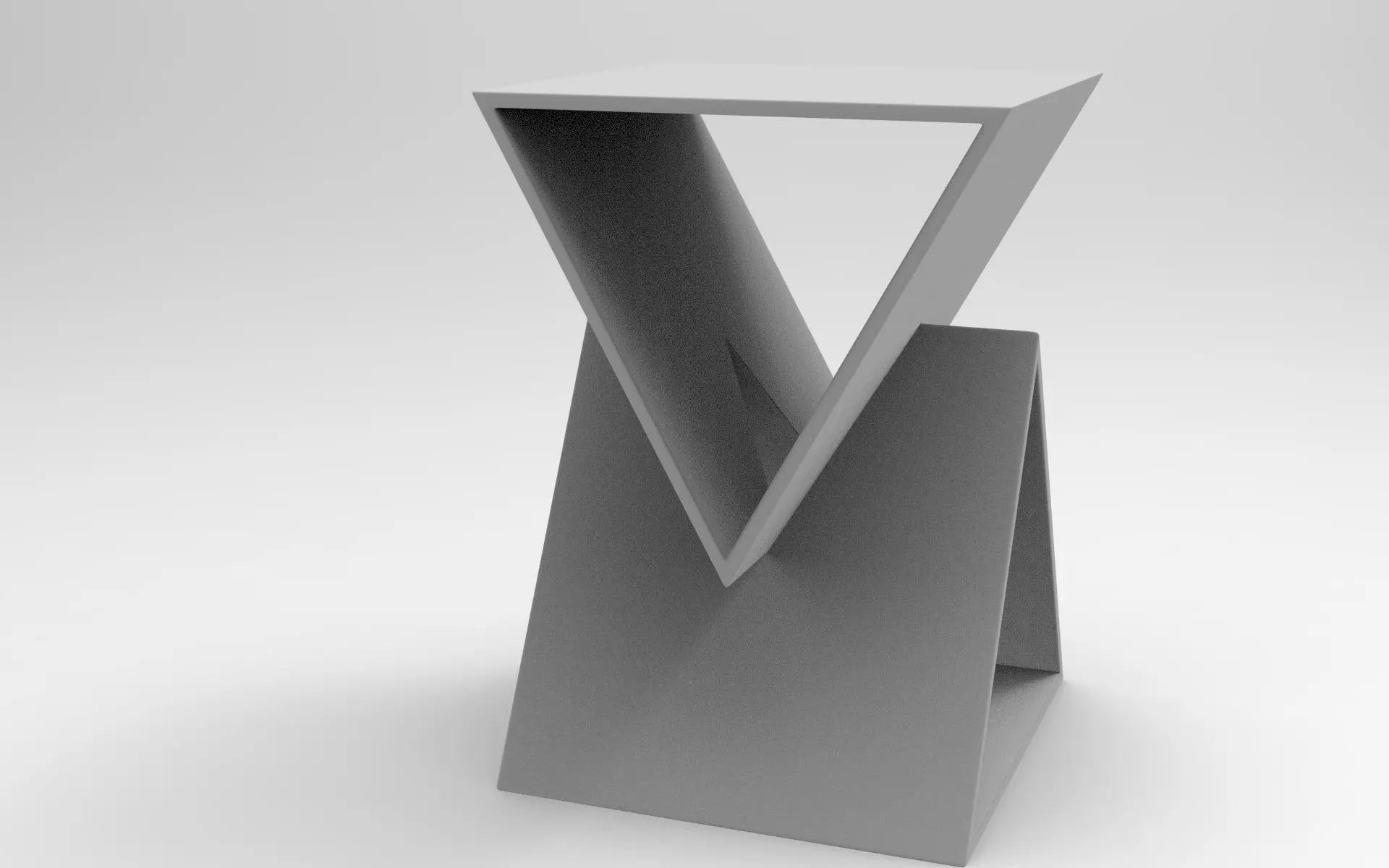 Treos Stool Low-poly 3D model_7