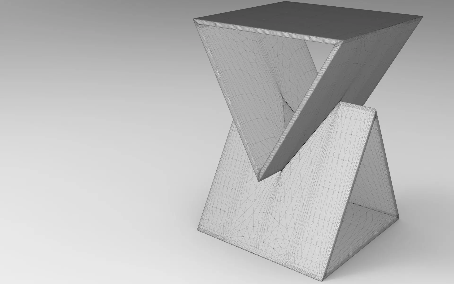 Treos Stool Low-poly 3D model_5