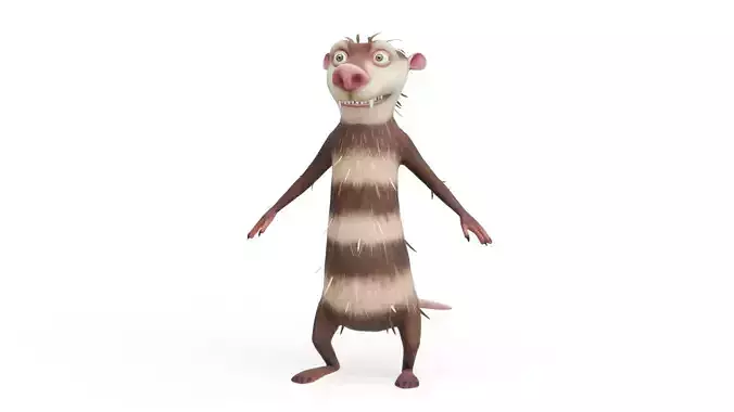 Eddie - Ice Age Low-poly 3D model
