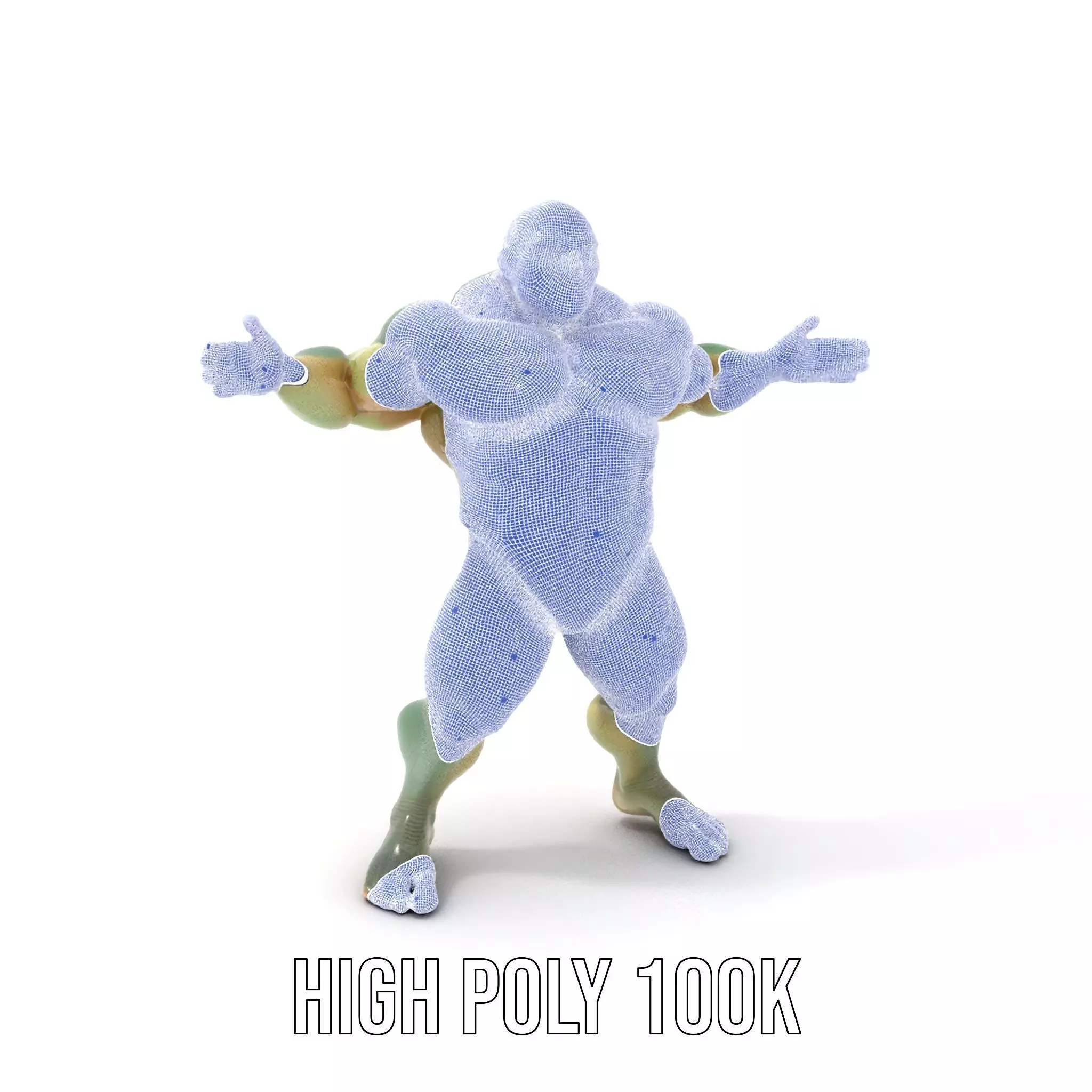 Green Scaled Lizardman model pack Low-poly 3D model_5