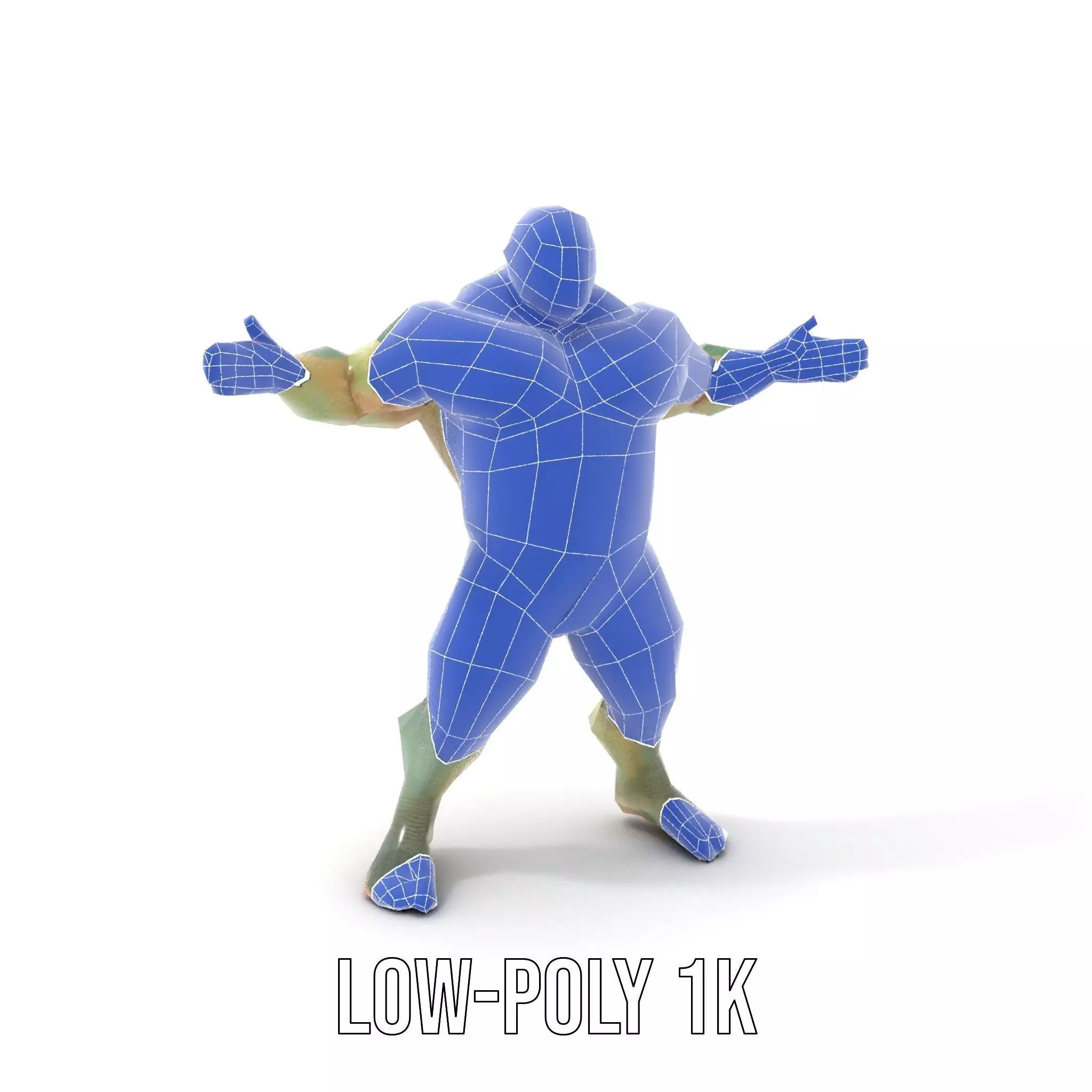 Green Scaled Lizardman model pack Low-poly 3D model_15