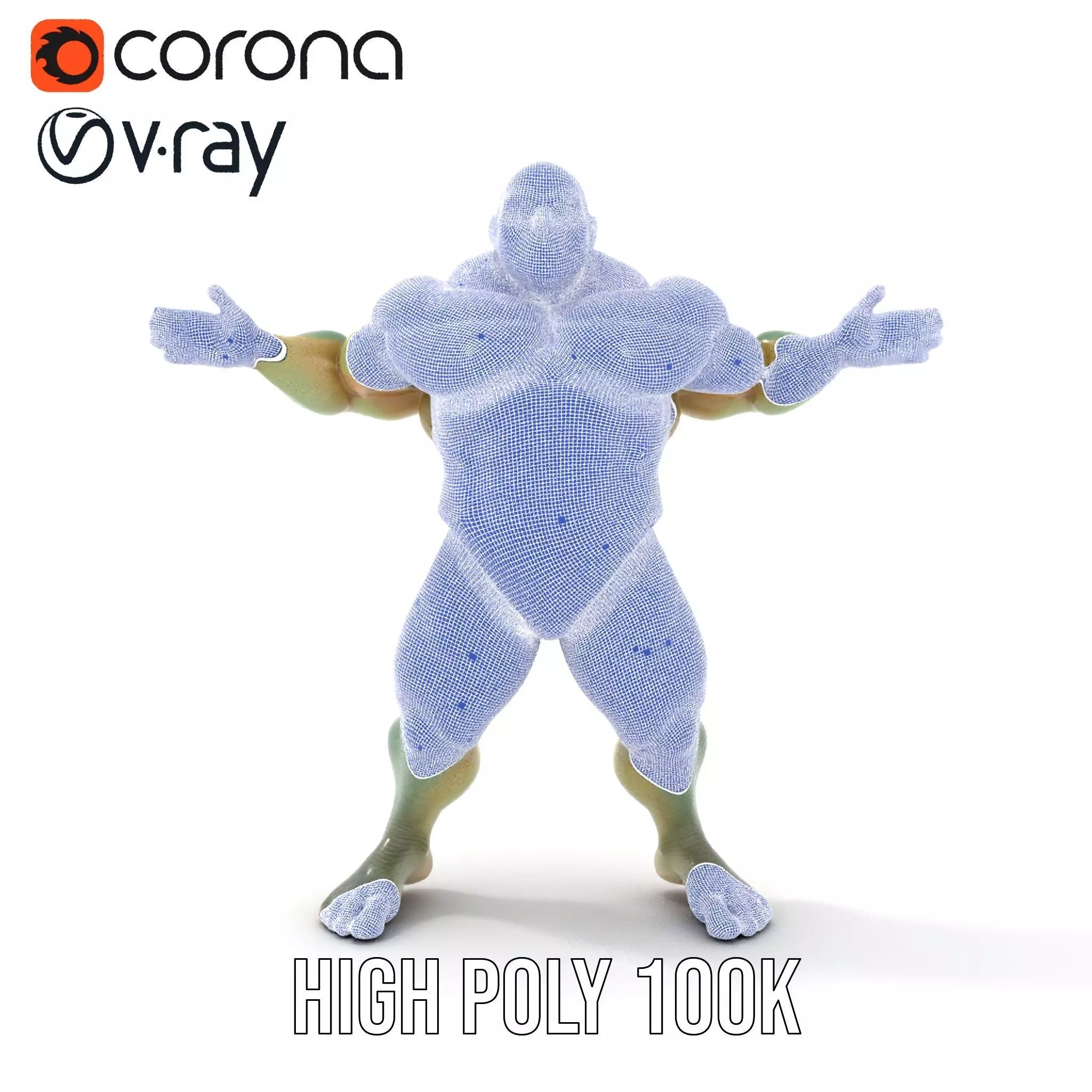 Green Scaled Lizardman model pack Low-poly 3D model_30