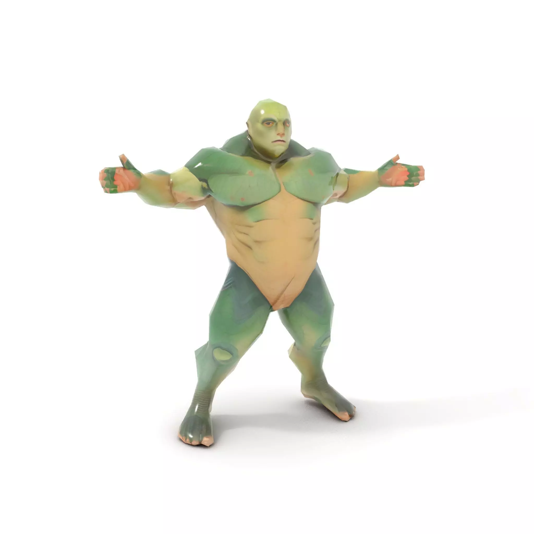 Green Scaled Lizardman model pack Low-poly 3D model_13