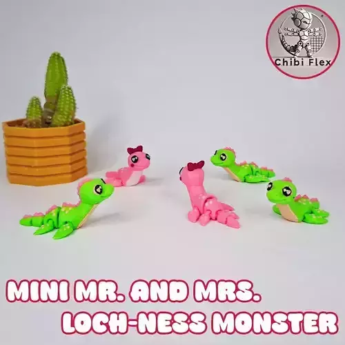 Flexi Mini Lochness Monster and Diorama kit