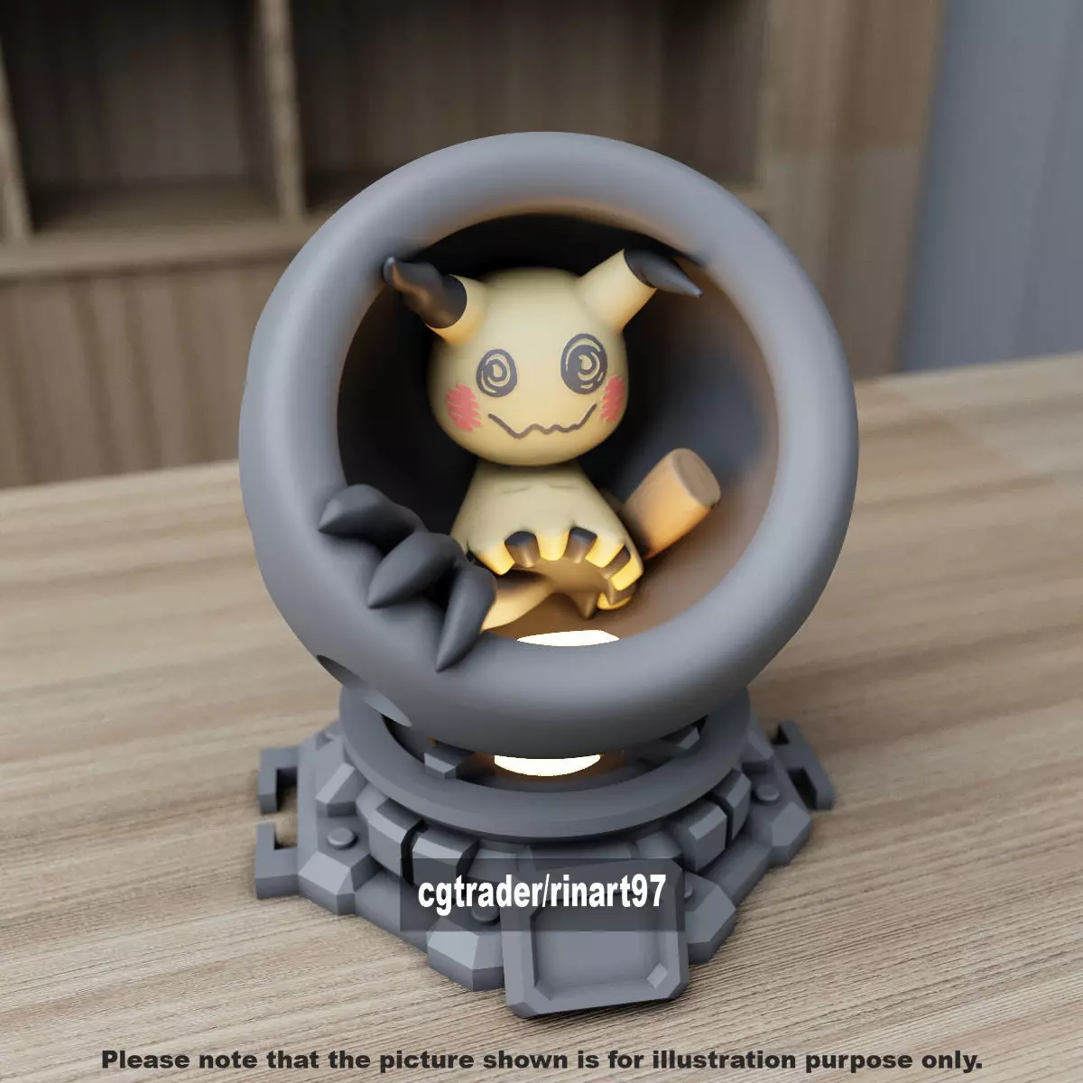 Mimikyu healing machine pods 3D print model_1