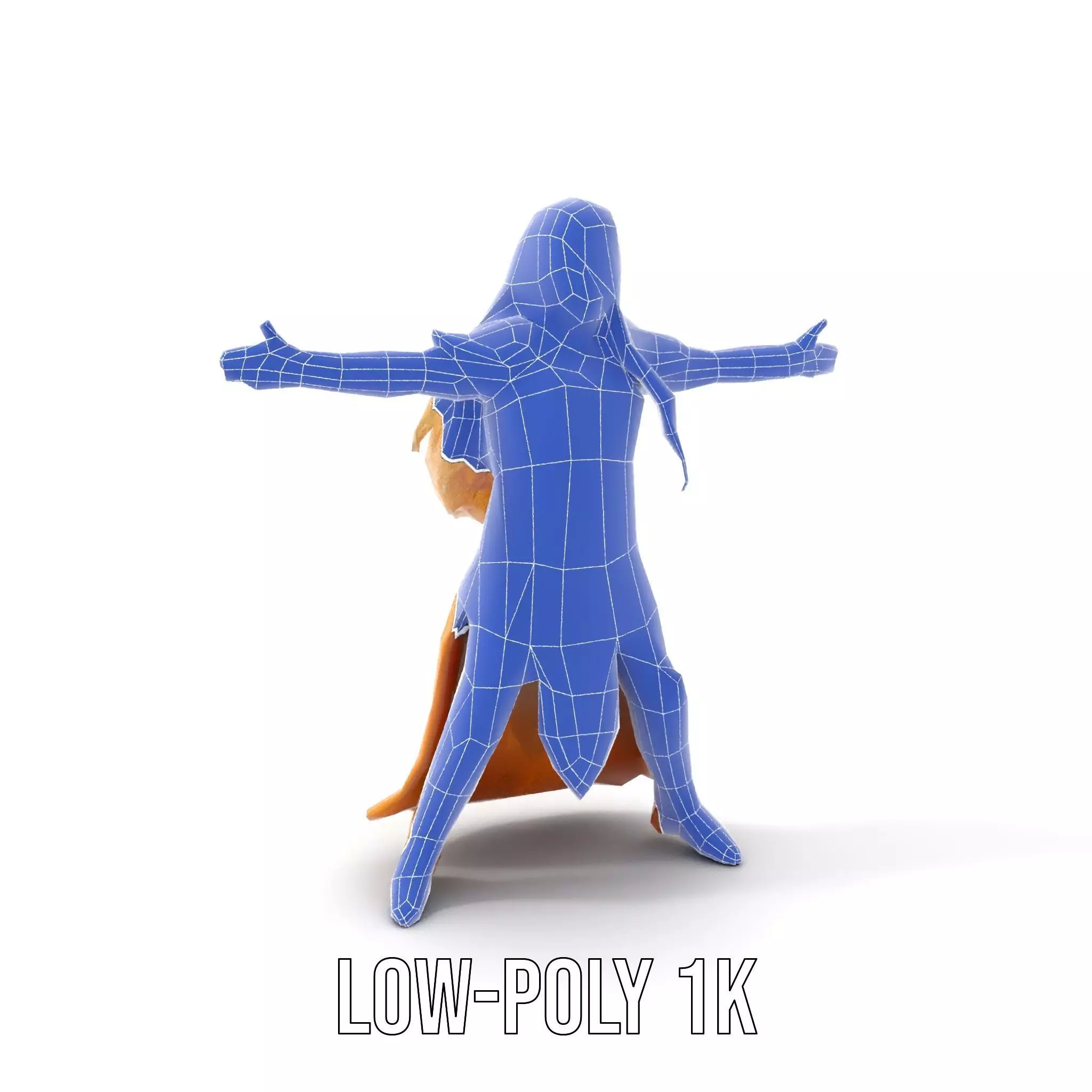 Golden Elven Warrior model pack Low-poly 3D model_18