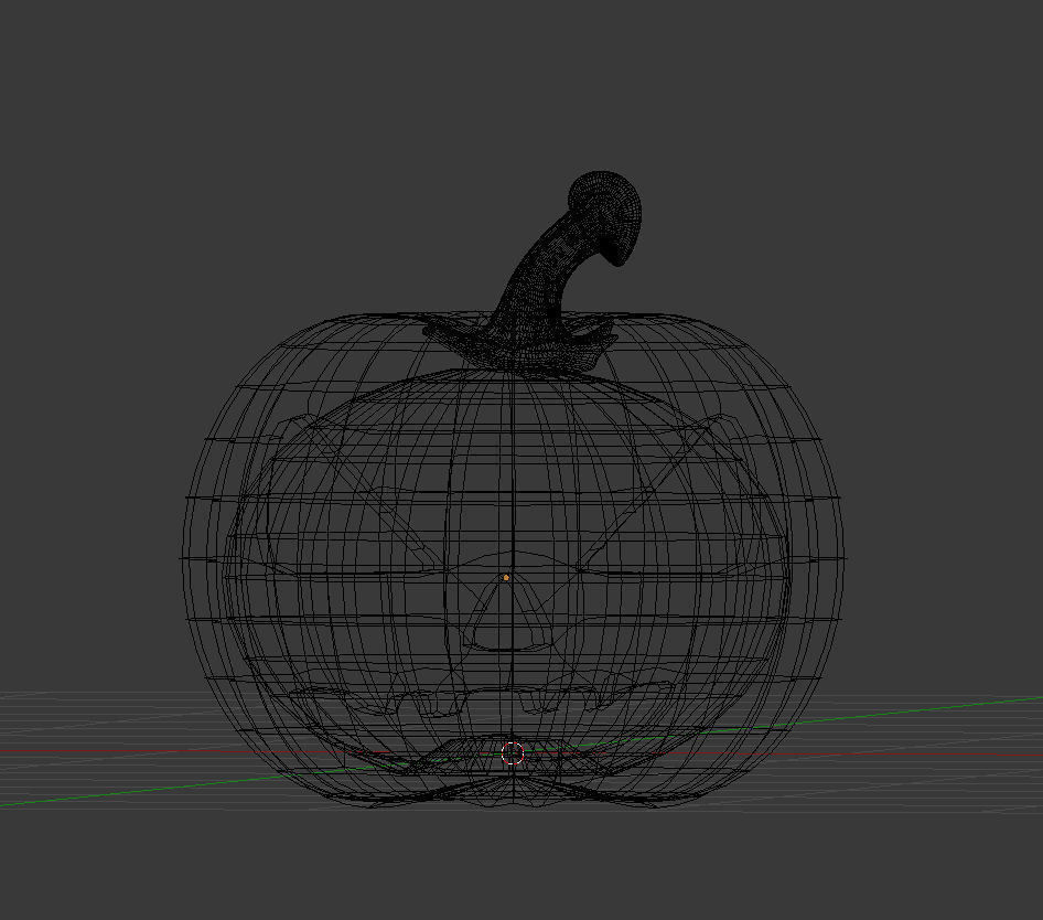 Jack-o-Lantern halloween pumpkin Low-poly 3D model_4