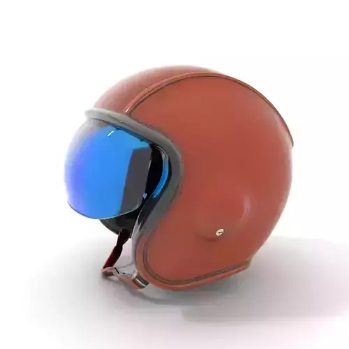 Vintage Brown Helmet model pack Low-poly 3D model
