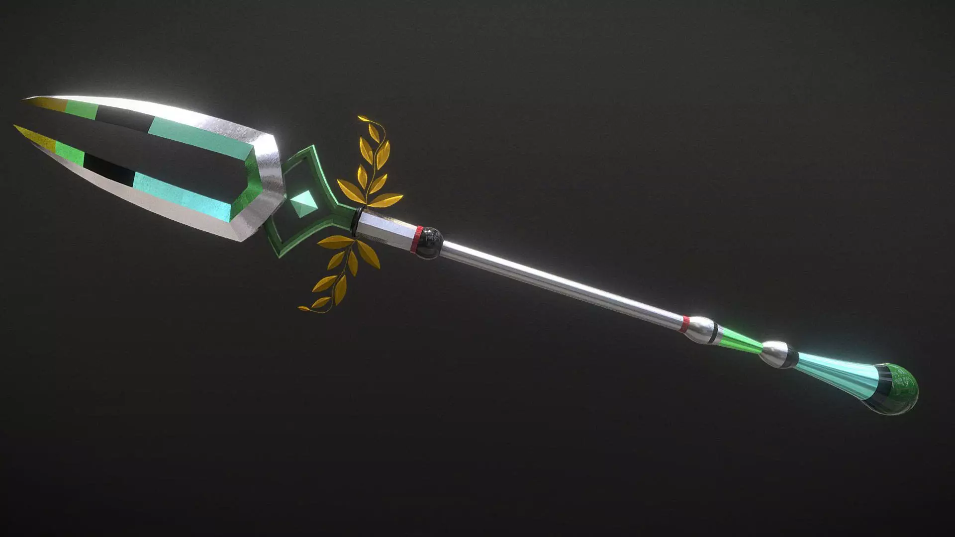 Varatha The Eternal Spear Low-poly 3D model_0