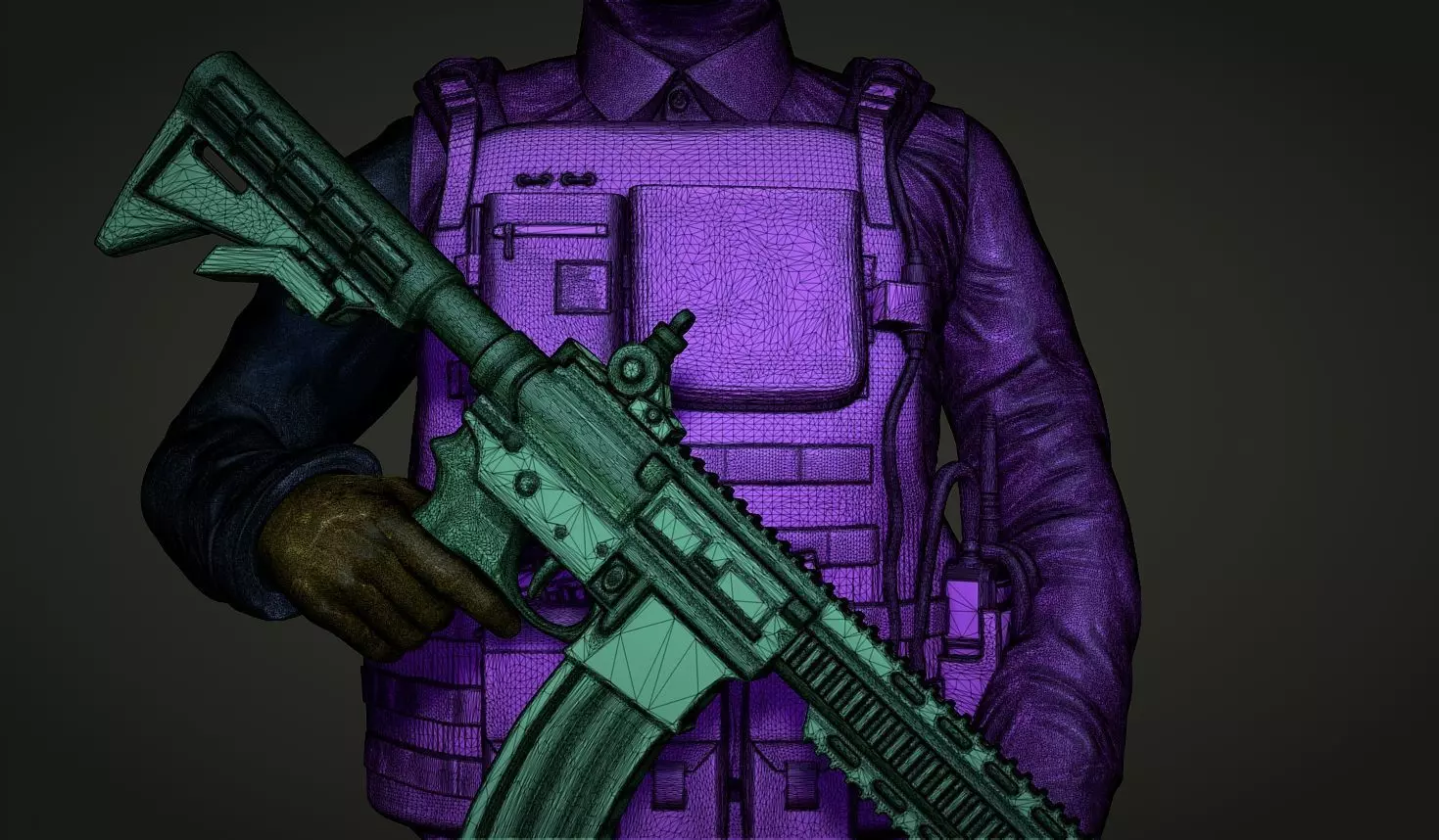 Commando Soldier Statue 3D Model for 3D Printing Ready STL OBJ  3D print model_9