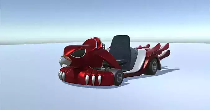Falcon Go Kart Low-poly 3D model