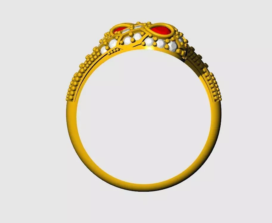 3D Printable Double Snake Ring 3D print model_5