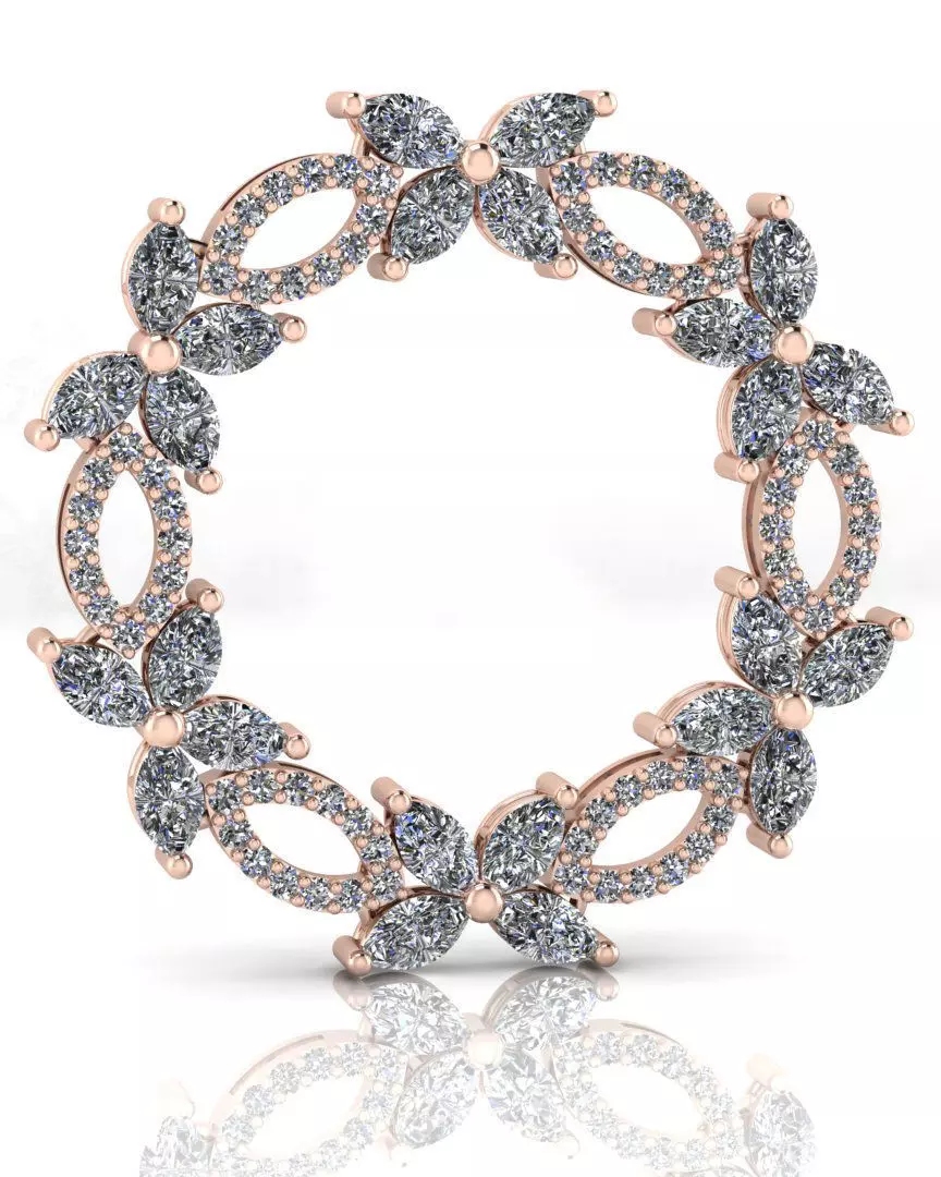 marquise jewelry pendant 3D print model