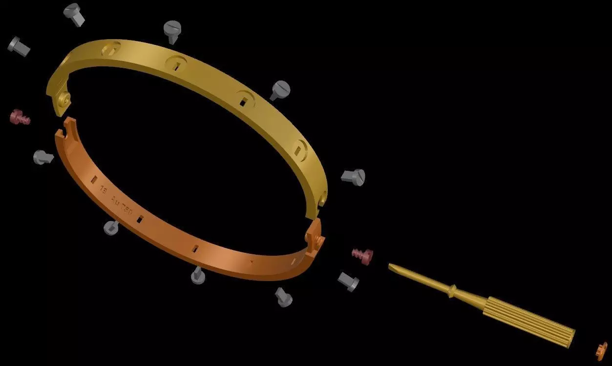 Love Bracelet Size 21 3D print model_9